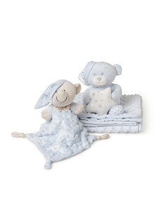 Set 3 Pcs Casita(Peluche+Manta+Dou Dou) Azul 2