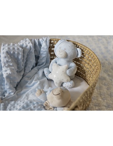 Set 3 Pcs Casita(Peluche+Manta+Dou Dou) Azul
