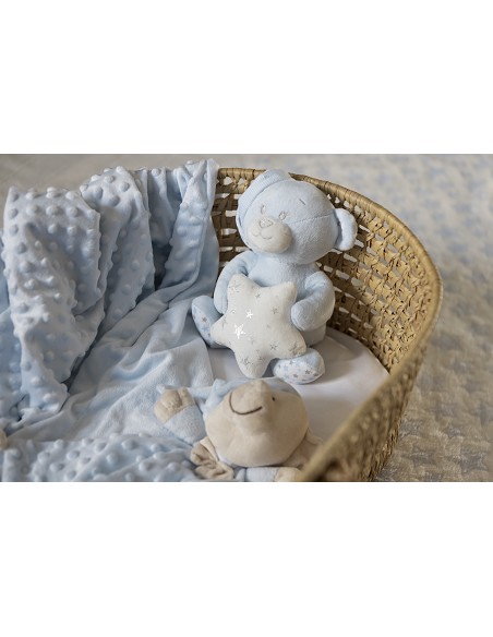 Set 3 Pcs Casita(Peluche+Manta+Dou Dou) Azul