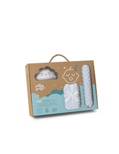 Set Manta +Antivuelco+Lamparita Azul