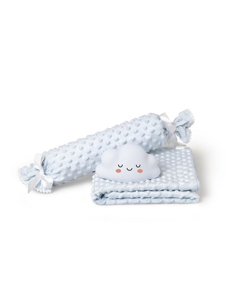 Set Manta +Antivuelco+Lamparita Azul