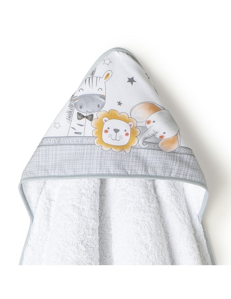 Set Capa de Baño Mod Erizo+Dou Dou Mod Erizo Gris