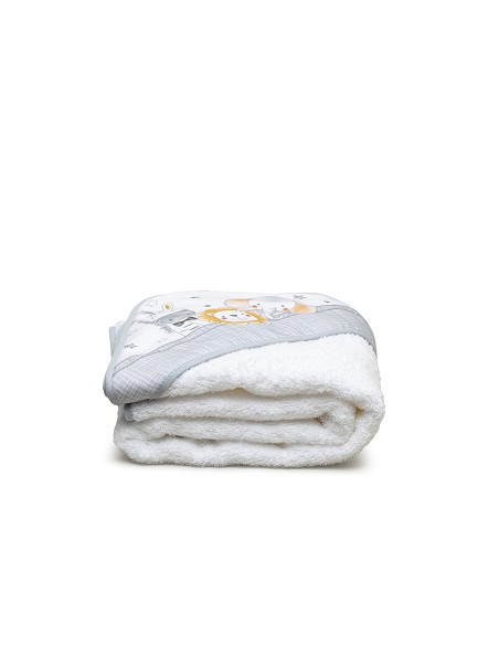 Set Capa de Baño Mod Erizo+Dou Dou Mod Erizo Gris