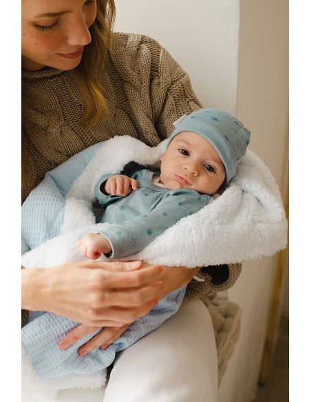 Set Regalo 5 Pcs 100% Alg  T 0-6 m Mod Duendes Del Polvo Rosa Maquillaje