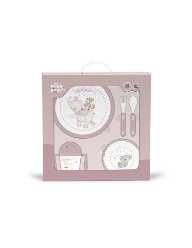 Set Vajilla 5 Pcs Mod Music Rosa