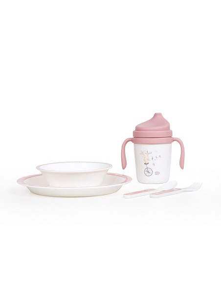 Set Vajilla 5 Pcs Mod Music Rosa