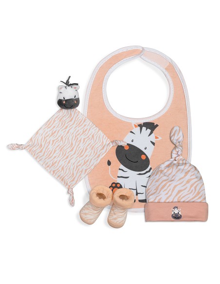 Set Regalo Cebra Bco/Rosa