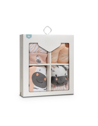 Set Regalo Cebra Bco/Rosa