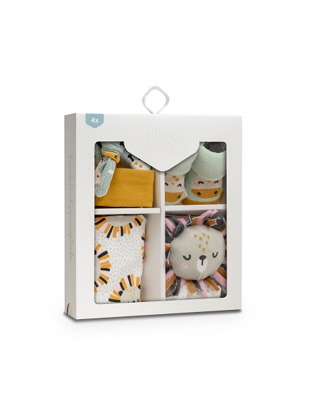 Set Regalo Leon Bco/Gris