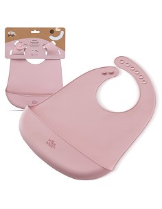 Babero Silicona Rosa Maquillaje