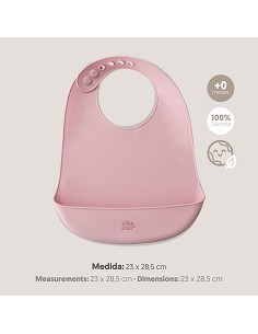 Babero Silicona Rosa Maquillaje 2