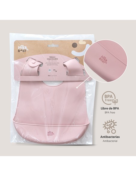 Babero Silicona Rosa Maquillaje