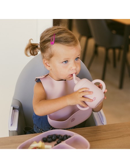 Babero Silicona Rosa Maquillaje