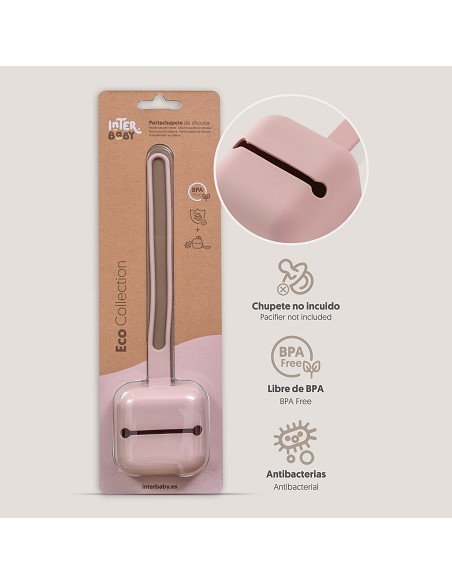 Portachupete  Silicona Rosa Maquillaje