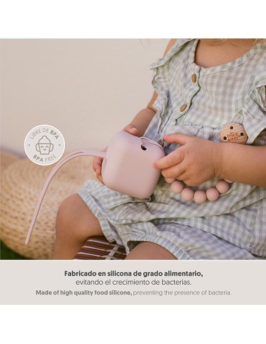 Portachupete  Silicona Rosa Maquillaje