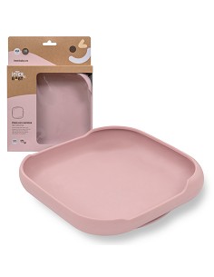 Plato Llano de Silicona Rosa Maquillaje