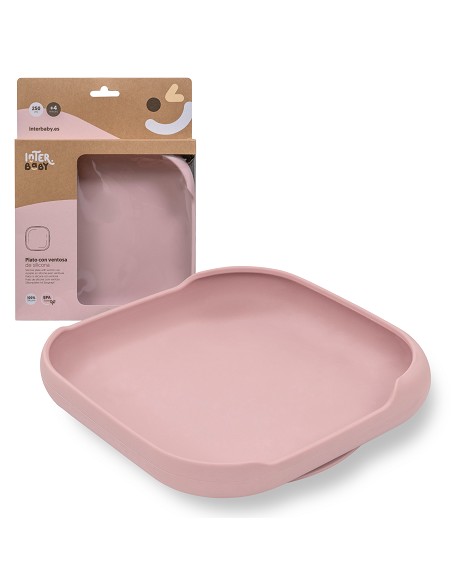 Plato Llano de Silicona Rosa Maquillaje