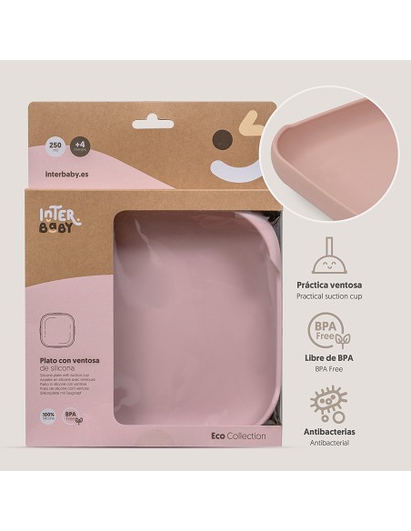 Plato Llano de Silicona Rosa Maquillaje