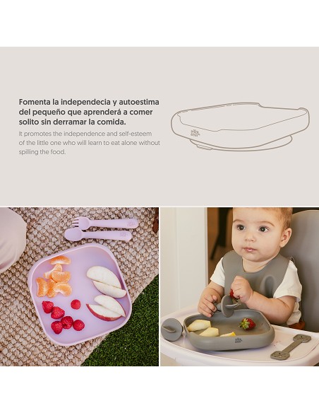 Plato Llano de Silicona Rosa Maquillaje