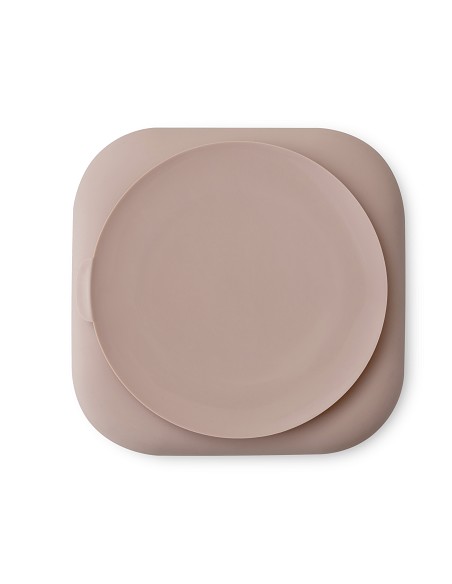 Plato Llano de Silicona Rosa Maquillaje