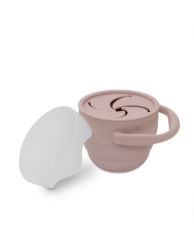 Porta Snacks de Silicona Rosa Maquillaje