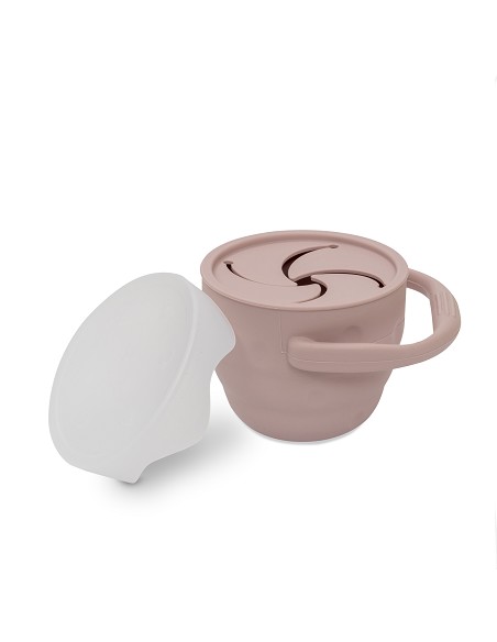 Porta Snacks de Silicona Rosa Maquillaje