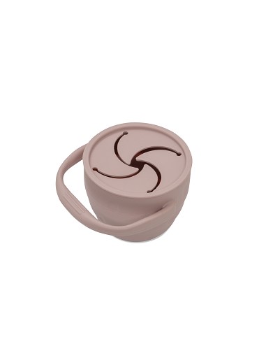 Porta Snacks de Silicona Rosa Maquillaje