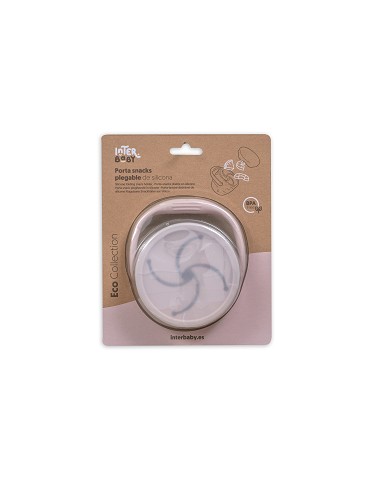 Porta Snacks de Silicona Rosa Maquillaje