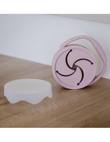 Porta Snacks de Silicona Rosa Maquillaje