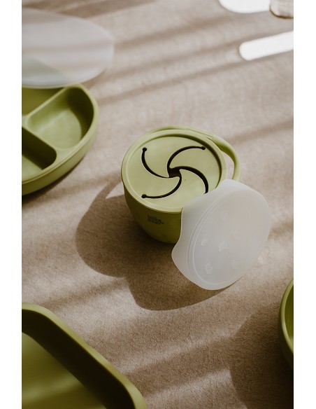 Porta Snacks de Silicona Rosa Maquillaje