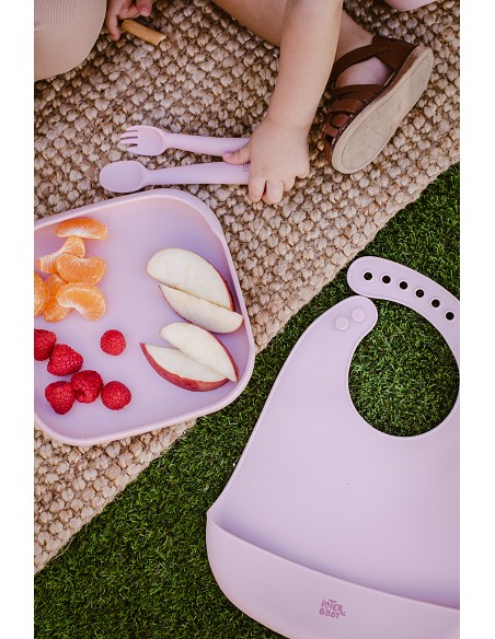 Porta Snacks de Silicona Rosa Maquillaje