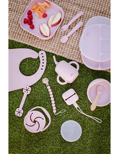 Porta Snacks de Silicona Rosa Maquillaje