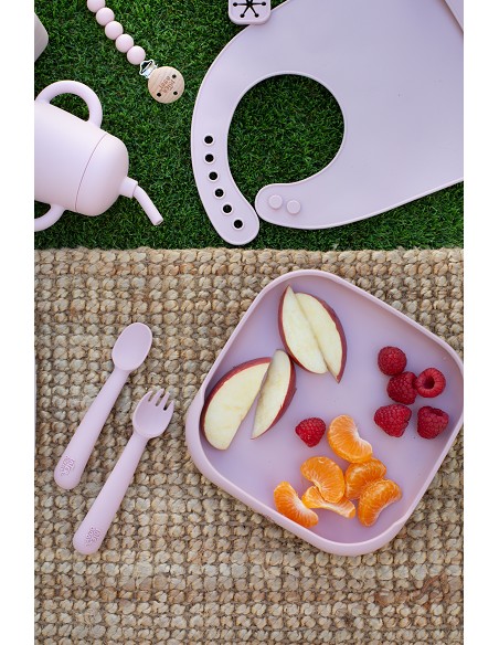 Porta Snacks de Silicona Rosa Maquillaje