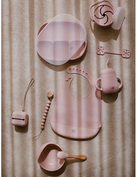 Porta Snacks de Silicona Rosa Maquillaje