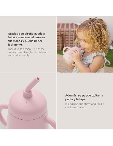 Vaso Antiderrame de Silicona Rosa Maquillaje