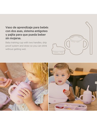 Vaso Antiderrame de Silicona Rosa Maquillaje