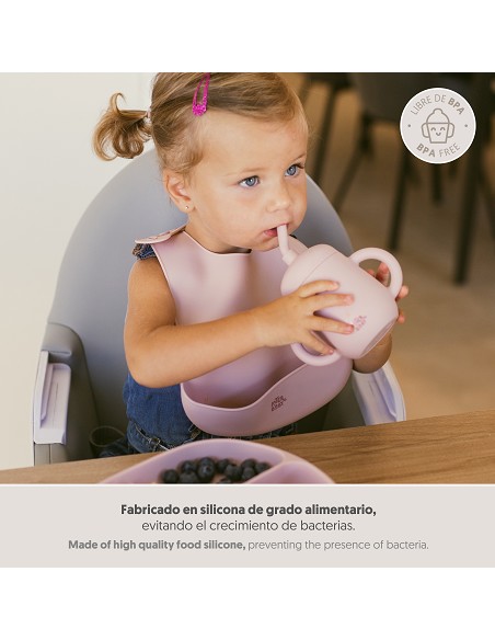 Vaso Antiderrame de Silicona Rosa Maquillaje