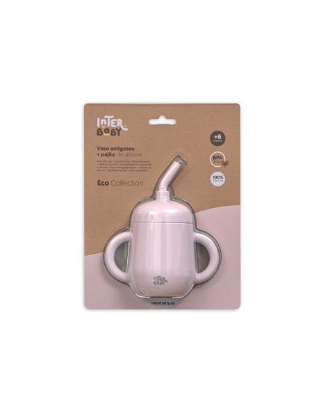 Vaso Antiderrame de Silicona Rosa Maquillaje