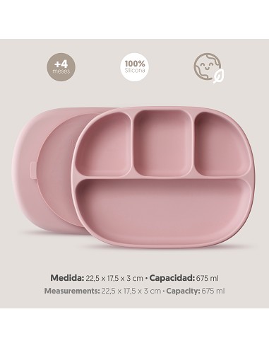 Plato Mas Tapa de Silicona Rosa Maquillaje