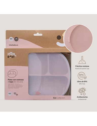 Plato Mas Tapa de Silicona Rosa Maquillaje