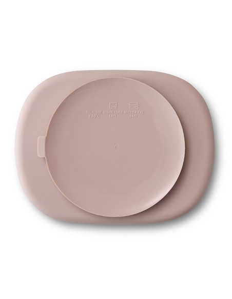 Plato Mas Tapa de Silicona Rosa Maquillaje