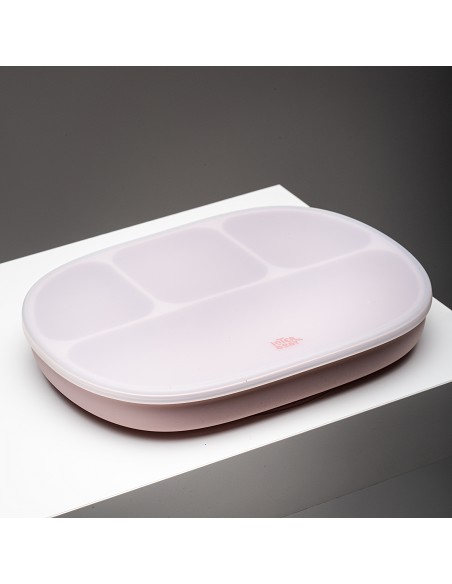 Plato Mas Tapa de Silicona Rosa Maquillaje