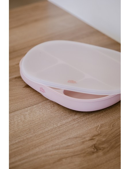 Plato Mas Tapa de Silicona Rosa Maquillaje