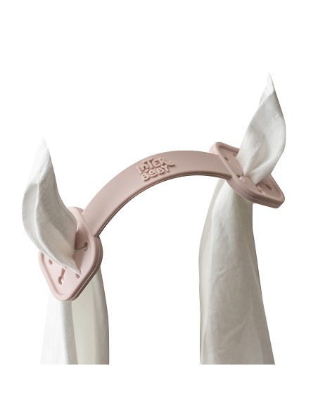 Sujeta Baberos Pack 2 Unds de Silicona Rosa Maquillaje