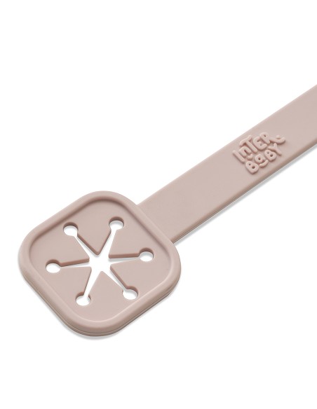 Sujeta Baberos Pack 2 Unds de Silicona Rosa Maquillaje