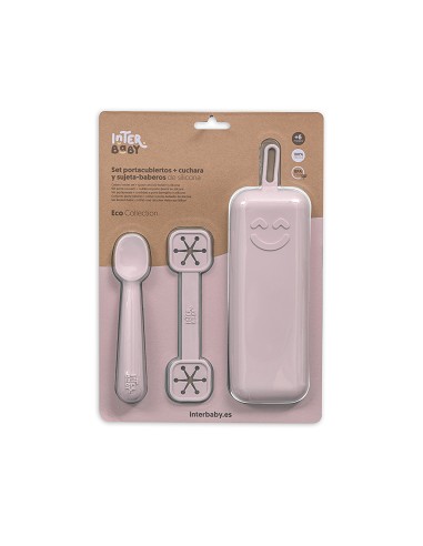 Set Portacubiertos+Cuchara+Sujeta Baberos  de...