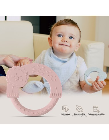 Mordedor  de Silicona Rosa Maquillaje