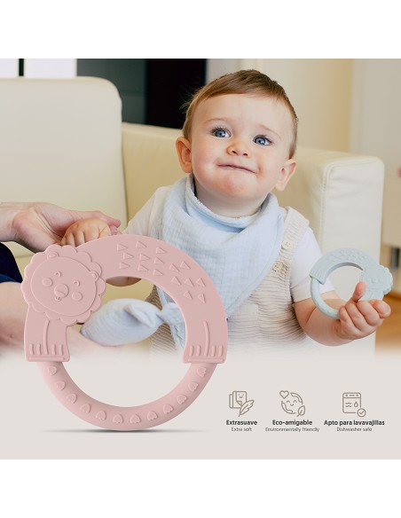 Mordedor  de Silicona Rosa Maquillaje