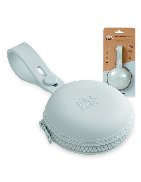 Portachupete Para Chupete Silicona Azul