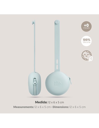 Portachupete Para Chupete Silicona Azul